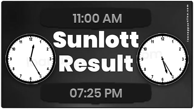 sunlott result today